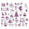 Tampons encreur - Loisirs créatifs - Scrapbooking - Anniversaire - 35 pièces - Aladine