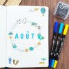 Tampons encreur - Loisirs créatifs - Scrapbooking - Voyage - 46 pièces - Aladine