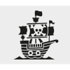 6 Pochoirs - Pour enfant - Motif pirate - 15x12.5 cm - Aladine