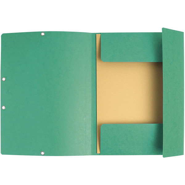Chemise 3 Rabats Vert - Exacompta | Surdiscount