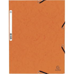 Chemise 3 Rabats Orange - Exacompta pas cher