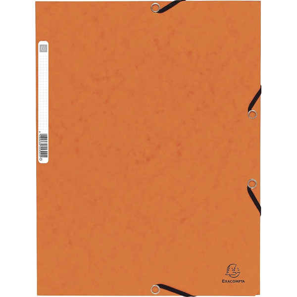 Chemise 3 Rabats Orange - Exacompta pas cher