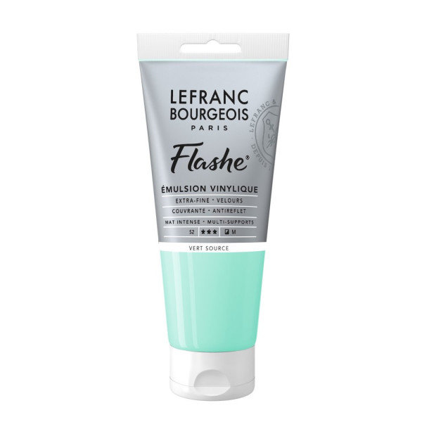 photo - Peinture vinylique - Flashe - Vert source - 587 - Lefranc Bourgeois - 80ml