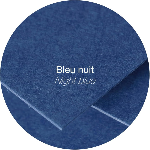Cartes - Format C6 - 110x155mm - Pollen - Bleu nuit - 25 unités - Clairefontaine