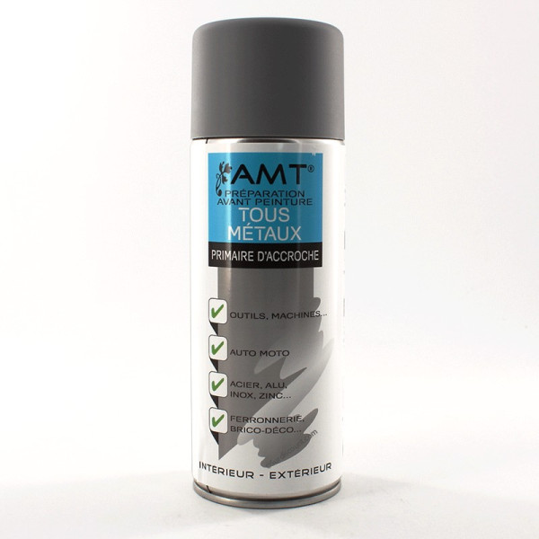 Primaire d'accroche aérosol - Bombe de peinture spray 330ml - Sous-couche - AMT pas cher-12451