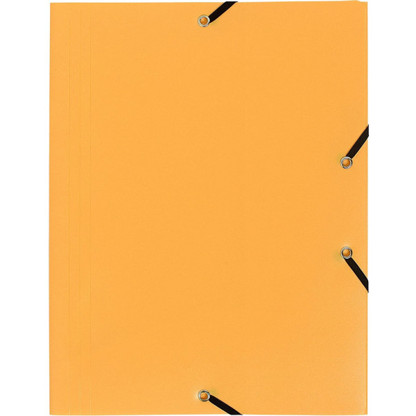 Chemise 3 Rabats Polypropylène Jaune - Exacompta pas cher