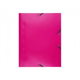 Chemise 3 Rabats Polypropylène Fuschia - Exacompta pas cher