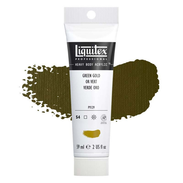 Peinture Acrylique en tube - or vert - Liquitex Heavy Body pas cher