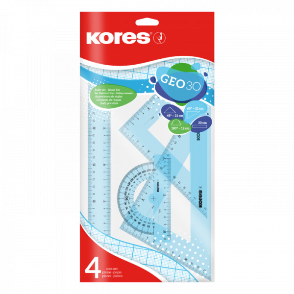 Set De Tracage Géo 30 - Kores pas cher