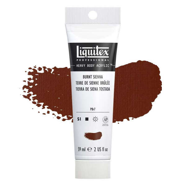 Peinture Acrylique en tube - terre de sienne brûlée - Liquitex Heavy Body pas cher