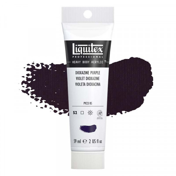 Peinture Acrylique en tube - violet dioxazine - Liquitex Heavy Body pas cher