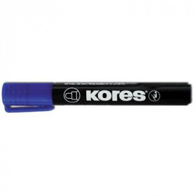 MARQUEUR PERMANENT KORES BISEAUTE BLEU
