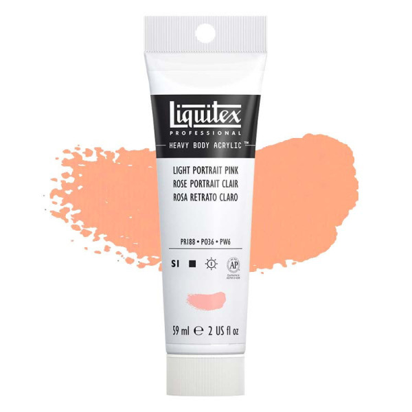 Peinture Acrylique en tube - rose portrait clair - Liquitex Heavy Body pas cher