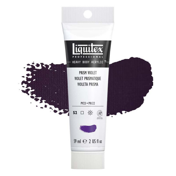 Peinture Acrylique en tube - violet prismatique - Liquitex Heavy Body pas cher