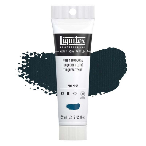 Peinture Acrylique en tube - turquoise feutre - Liquitex Heavy Body pas cher