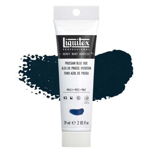 Peinture Acrylique en tube - bleu de prusse imitation - Liquitex Heavy Body pas cher