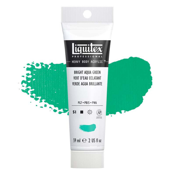 Peinture Acrylique en tube - vert d'eau éclatant - Liquitex Heavy Body pas cher