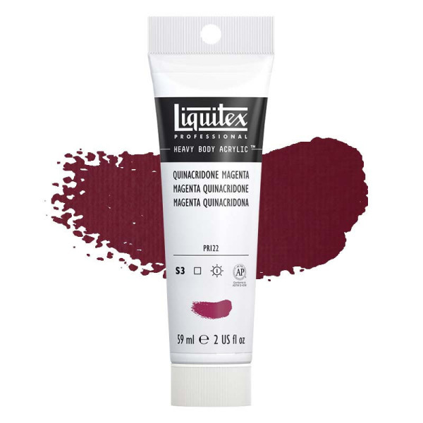 Peinture Acrylique en tube - magenta quinacridone - Liquitex Heavy Body pas cher