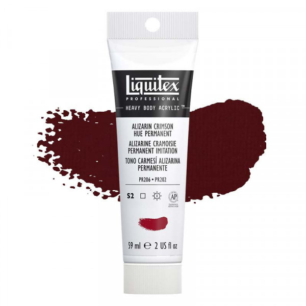 Peinture Acrylique en tube - alizarine cramoisie permanent imitation - Liquitex Heavy Body pas cher