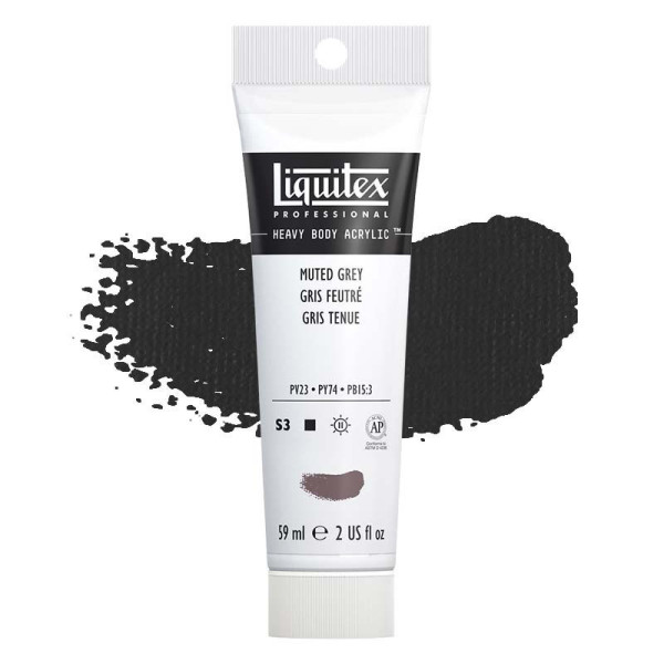 Peinture Acrylique en tube - gris feutre - Liquitex Heavy Body pas cher