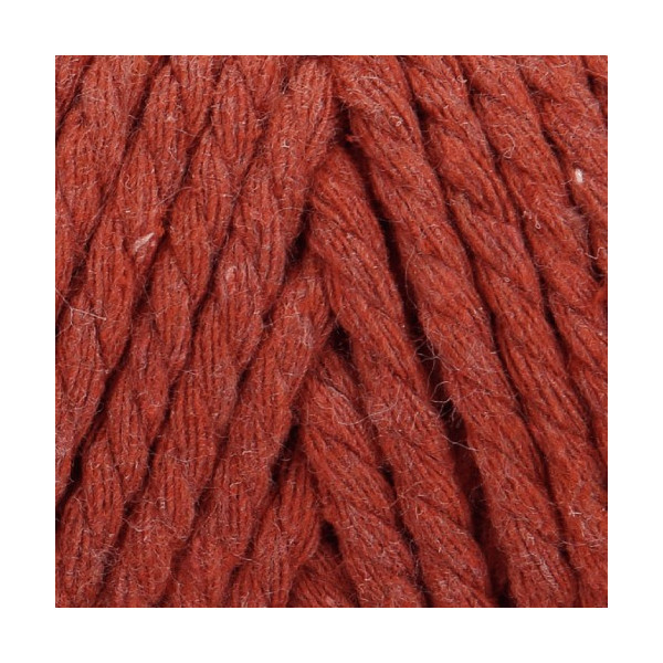 Pelote de fil pour macramé Anchor Crafty coton polyester brique