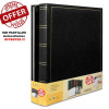 photo-Albums photos - Noir - 100 pages - 500 photos 10x15cm - Imitation cuir - Lot de 2