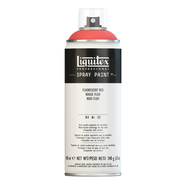 Bombe de peinture - rouge fluo - Liquitex pas cher