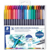 photo-36 feutres de coloriage - Aquarellable - Double pointe pinceau - Staedtler
