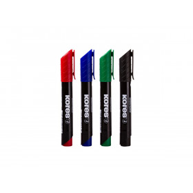 Etui De 4 Marqueurs Permanent "K Marker" Kores | à seulement 2,5 €