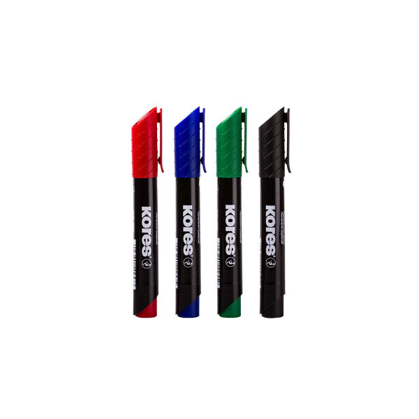 Etui De 4 Marqueurs Permanent "K Marker" Kores | à seulement 2,5 €