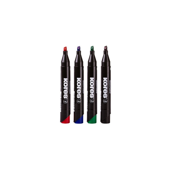 Acheter Etui De 4 Marqueurs Permanent "K Marker" Kores