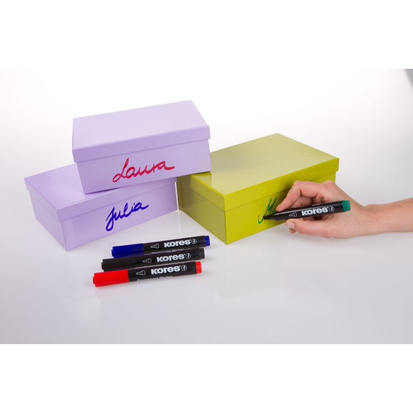 Acheter Etui De 4 Marqueurs Permanent "K Marker" Kores pas cher