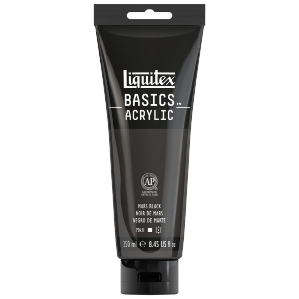 Peinture Acrylique en tube - noir de mars - Liquitex Basics pas cher-13391