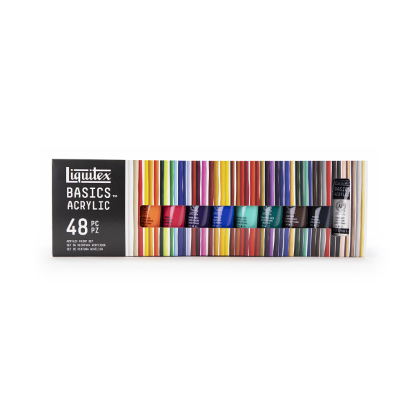 Set Peinture Acrylique de 48 tubes - Liquitex Basics pas cher