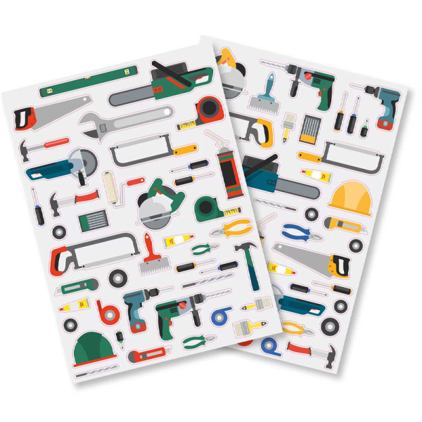 Gommettes - Outils - Bricolage - Pour enfant - Loisirs créatifs - 84 pièces