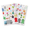 Gommettes - Recyclage - Tri sélectif - Déchets - Pour enfant - Loisirs créatifs - 85 pièces