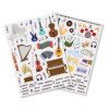 Gommettes - Instruments de musique - Pour enfant - Loisirs créatifs - 117 pièces