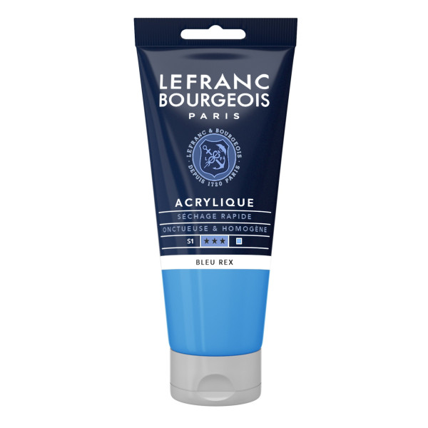 Peinture Acrylique en tube - bleu rex - Lefranc & Bourgeois pas cher