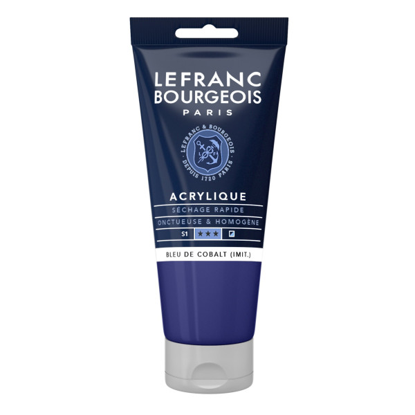 Peinture Acrylique en tube - bleu de cobalt - Lefranc & Bourgeois pas cher