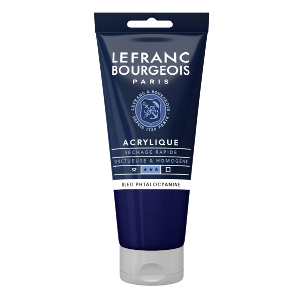 Peinture Acrylique en tube - bleu de phtalocyanine - Lefranc & Bourgeois pas cher