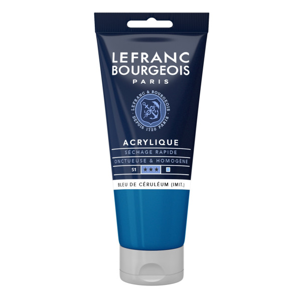 Peinture Acrylique en tube - bleu de ceruleum - Lefranc & Bourgeois pas cher