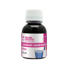 Colorant - Bleu foncé - Liquide - Pour bougie - Flacon de 27ml - Graine créative