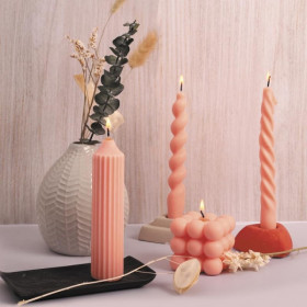 Moule en silicone - Torsade - Pour bougie, plâtre ou résine - Réutilisable - Graine créative