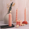 Moule en silicone - Torsade - Pour bougie, plâtre ou résine - Réutilisable - Graine créative