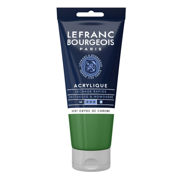 Peinture Acrylique en tube - vert oxyde de chrome - Lefranc & Bourgeois pas cher