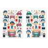 Gommettes - Garage - Voiture - Mécanicien - Pour enfant - Loisirs créatifs - 78 pièces