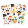photo - Gommettes - L'école - Pour enfant - Loisirs créatifs - 132 pièces - 2 planches