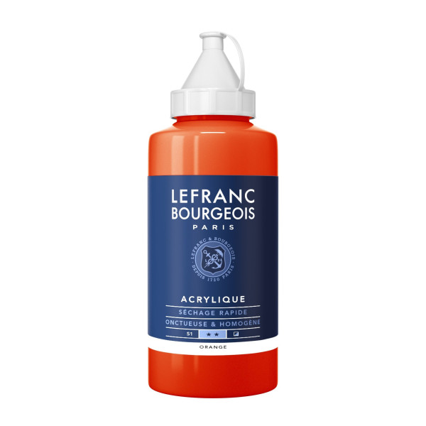 Peinture Acrylique en bidon - orange - Lefranc & Bourgeois pas cher