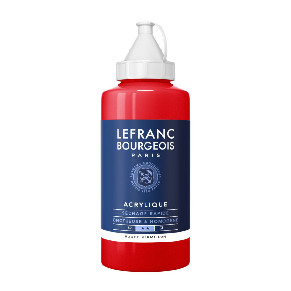 Peinture Acrylique en bidon - rouge vermillon - Lefranc & Bourgeois pas cher