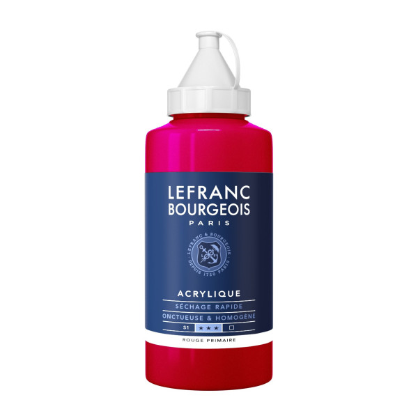 Peinture Acrylique en bidon - rouge primaire - Lefranc & Bourgeois pas cher
